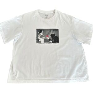 Uniqlo UT Disney Snow White Evil Queen Graphic T Shirt Large White